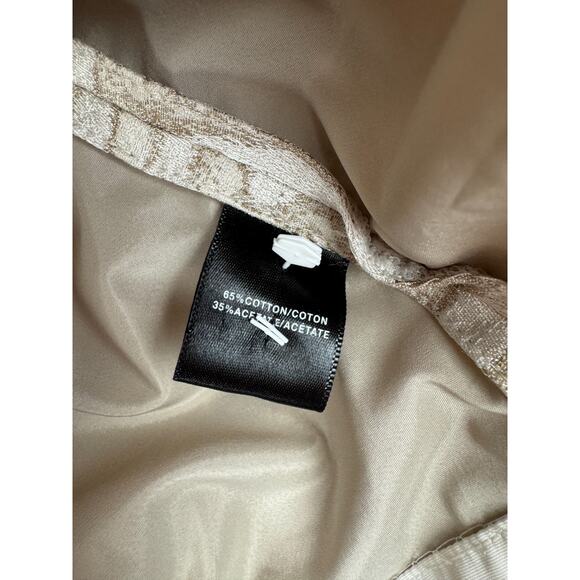 LAFAYETTE 148 NEW YORK beige ivory open front 3/4 sleeve short blazer jacket S - Picture 5 of 7